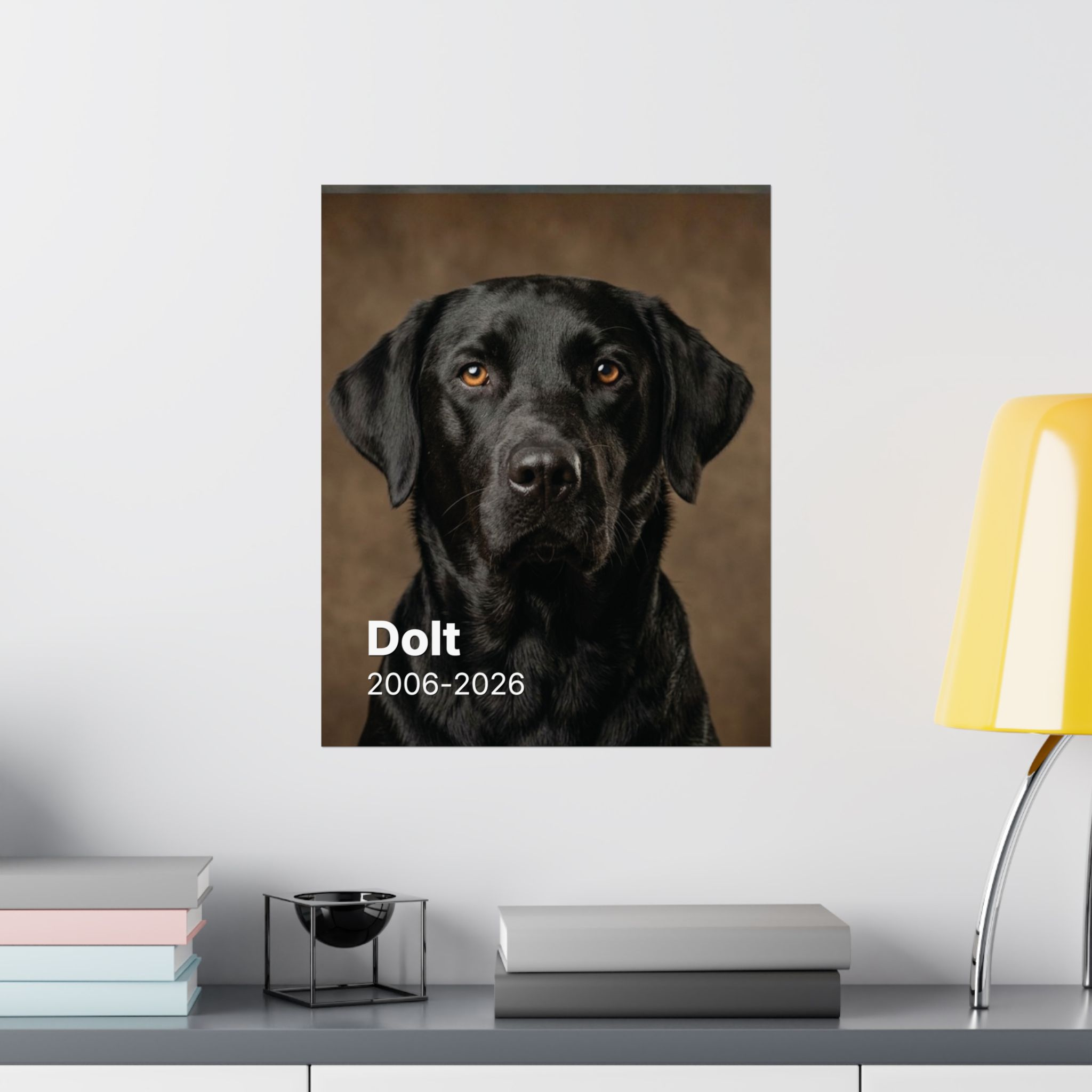 Custom Dog Portrait Poster, Made From Your Photo